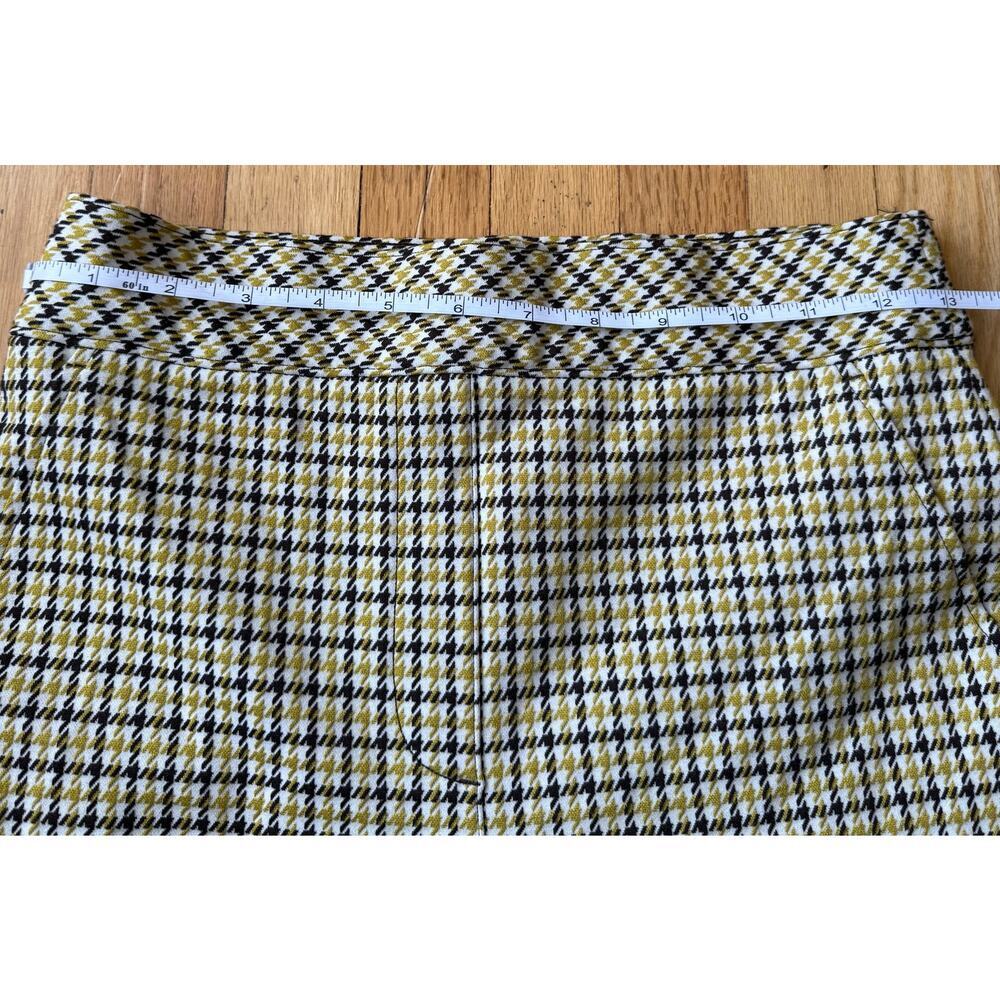 Spanx Perfect Kick Flare Dijon Jacquard Plaid Ponte Pull On Crop Pant Size S - Picture 9 of 16